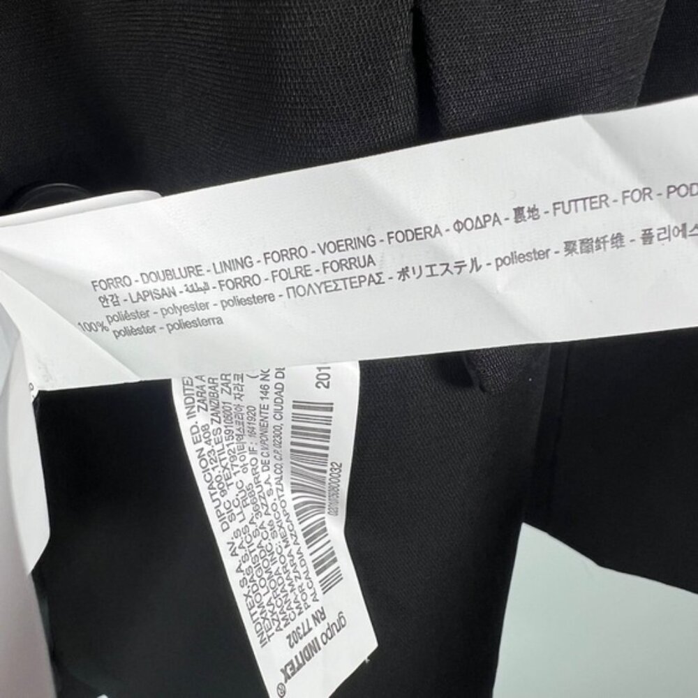 NWT ZARA BASIC Lined 2 Front Button Shoulder Pads… - image 16